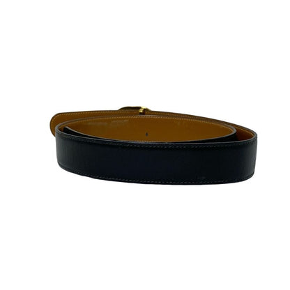 Gucci Belt 70-28 - Black And Gold Interlocking G Leather