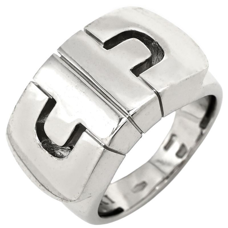Bvlgari Bvlgari Ring Parentesi Ring 18k White Gold White Gold Bvlgari Au750 18k