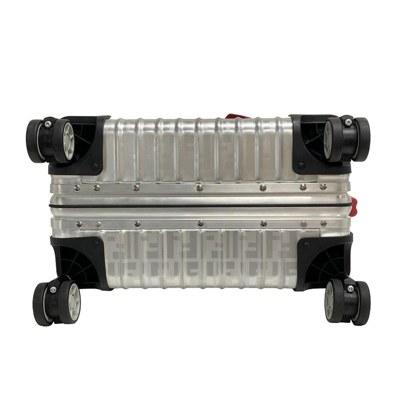 Fendi Carry Bag - 7vv133 A5F6 F13dk Silver And Red Rimowa Collaboration / Zucca