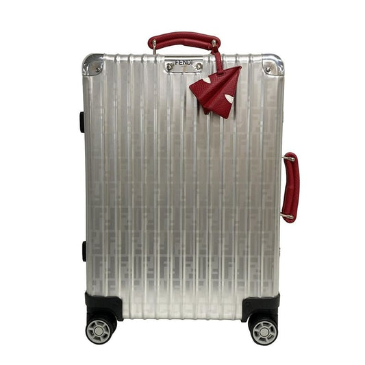 Fendi Carry Bag - 7vv133 A5F6 F13dk Silver And Red Rimowa Collaboration / Zucca