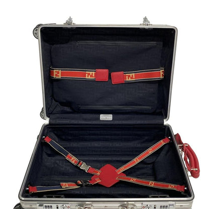 Fendi Carry Bag - 7vv133 A5F6 F13dk Silver And Red Rimowa Collaboration / Zucca