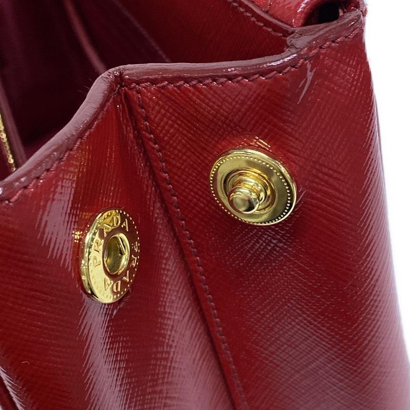 Prada Tote Bag Galleria Mini Bag Bn2316 Red Leather
