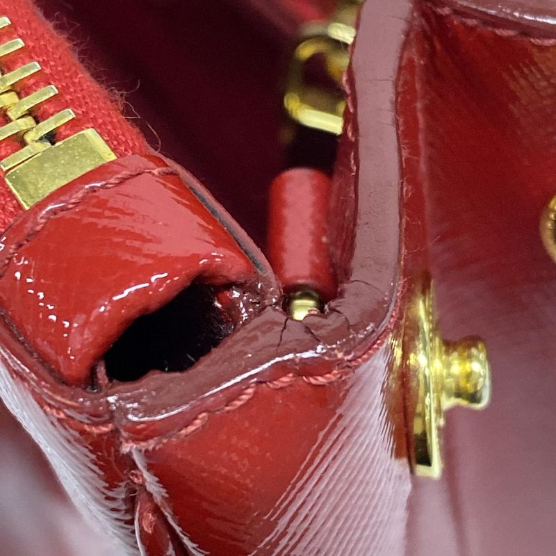 Prada Tote Bag Galleria Mini Bag Bn2316 Red Leather