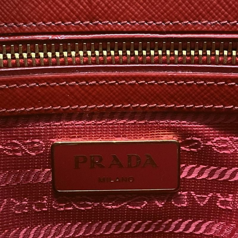 Prada Tote Bag Galleria Mini Bag Bn2316 Red Leather