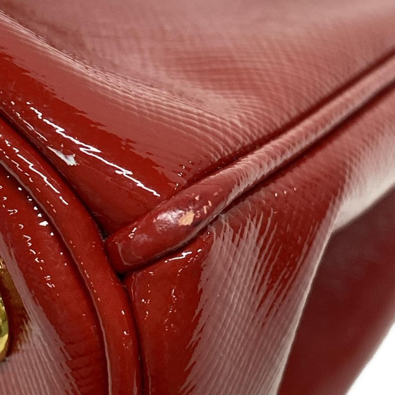 Prada Tote Bag Galleria Mini Bag Bn2316 Red Leather
