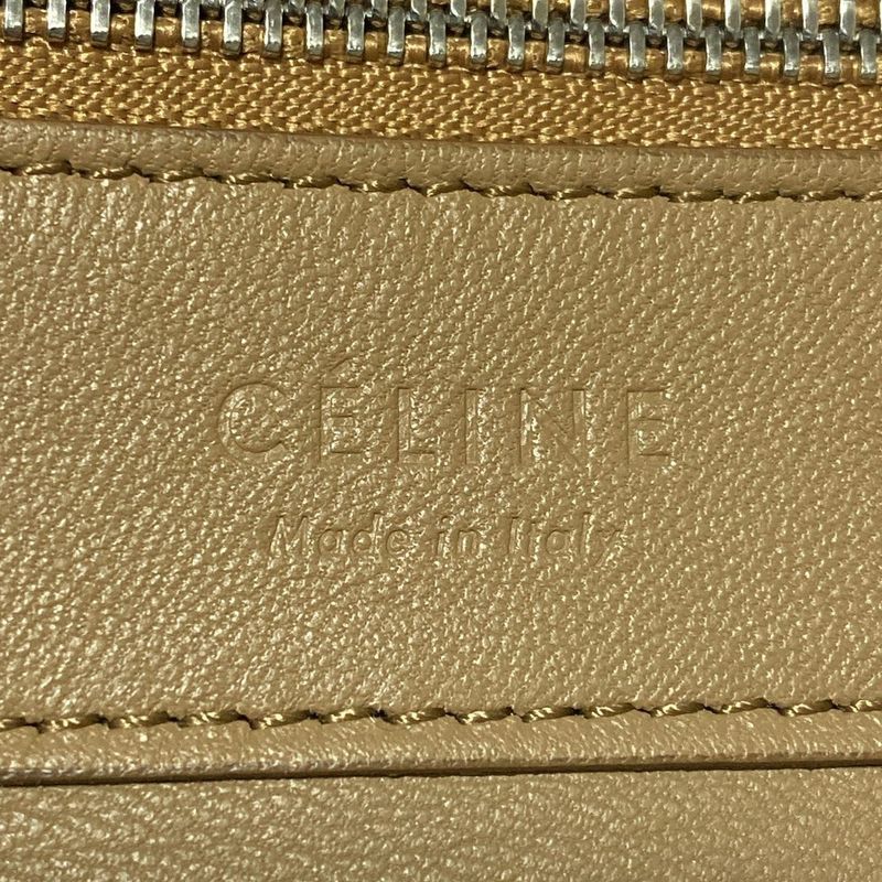 Celine Tote Bag Horizontal Cabas Brown And Black Leather
