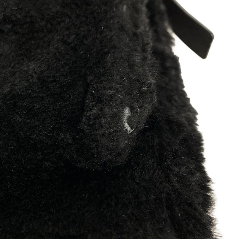 Fendi Handbag Mamma Bucket 26325 Black Leather  Fur