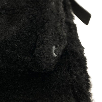 Fendi Handbag Mamma Bucket 26325 Black Leather  Fur