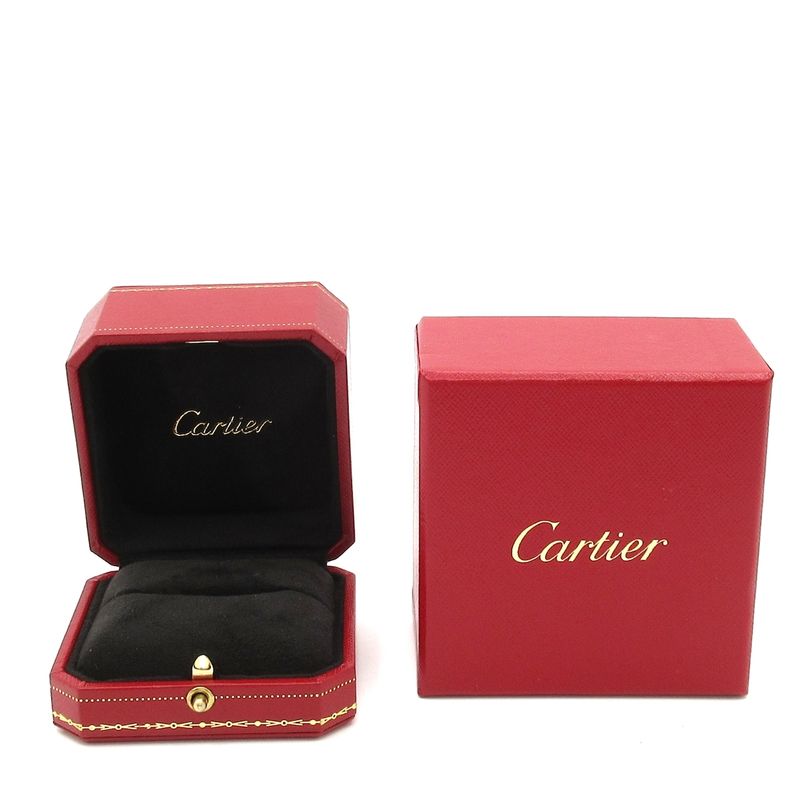 Cartier Ring 48 Love 18K White Gold With Multi-colored Stones