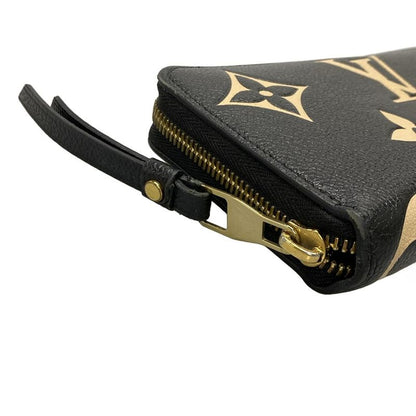 Louis Vuitton Long Wallet Bicolor Monogram Empreinte Zippy Wallet M80481 Black