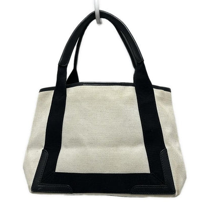 Balenciaga Tote Bag Navy Cabas S 339933 Ivory And Black Leather