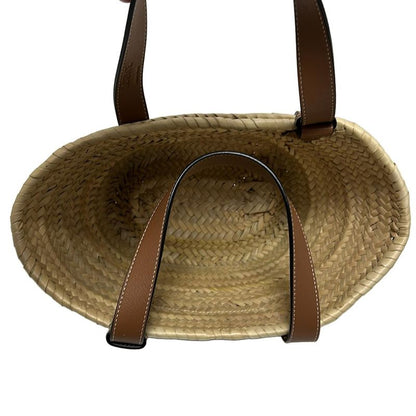 Loewe Tote Bag Basket Beige×brown Leather