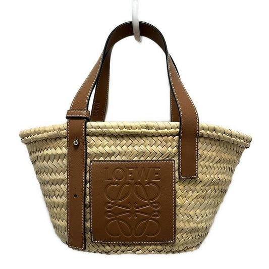 Loewe Tote Bag Basket Beige×brown Leather