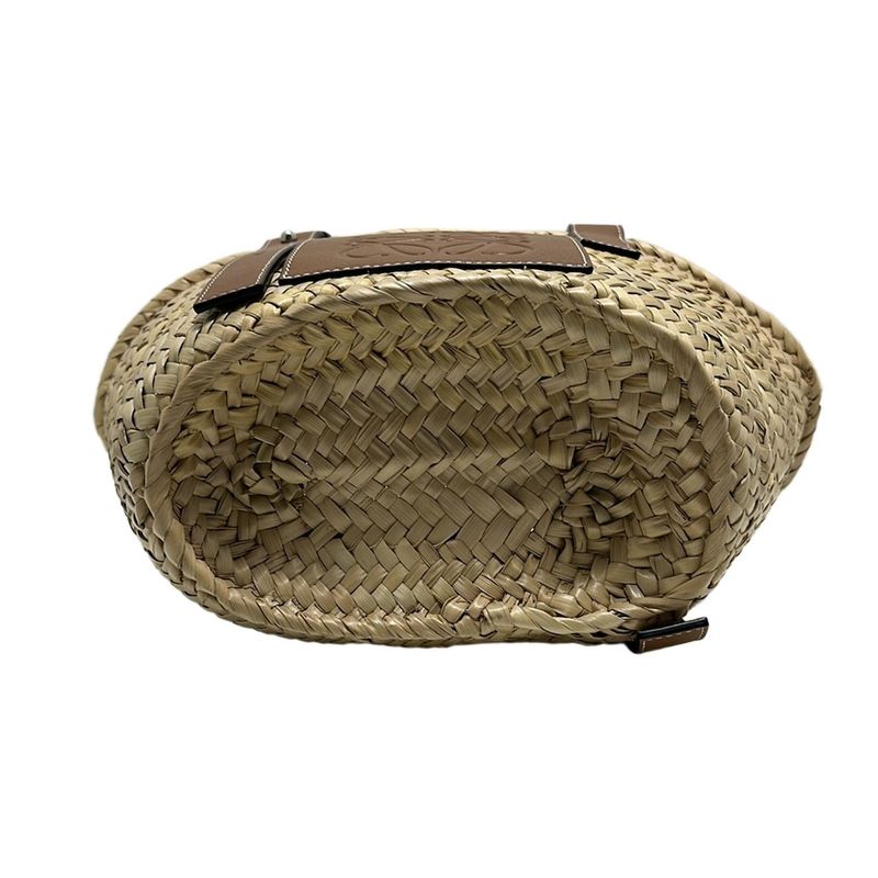 Loewe Tote Bag Basket Beige×brown Leather