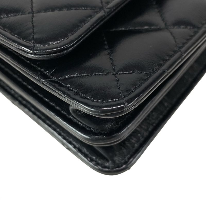 Chanel Shoulder Bag - Ap3566 Black Chain Shoulder / Silver Hardware /2way