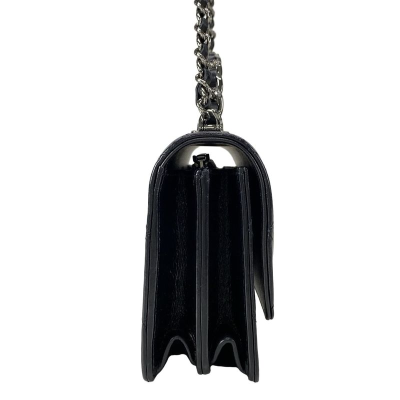 Chanel Shoulder Bag - Ap3566 Black Chain Shoulder / Silver Hardware /2way