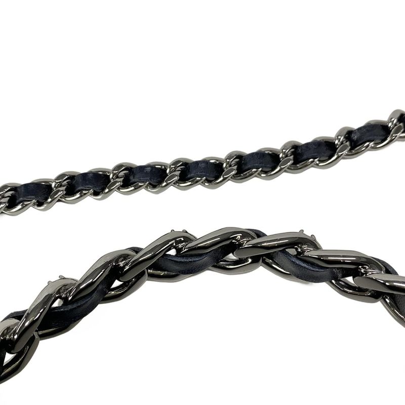 Chanel Shoulder Bag - Ap3566 Black Chain Shoulder / Silver Hardware /2way