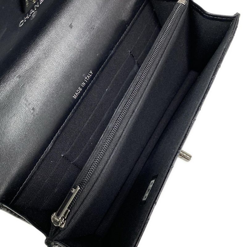 Chanel Shoulder Bag - Ap3566 Black Chain Shoulder / Silver Hardware /2way