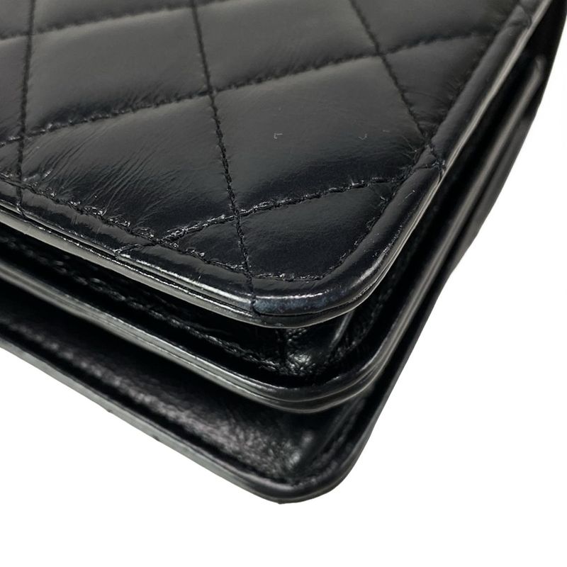 Chanel Shoulder Bag - Ap3566 Black Chain Shoulder / Silver Hardware /2way