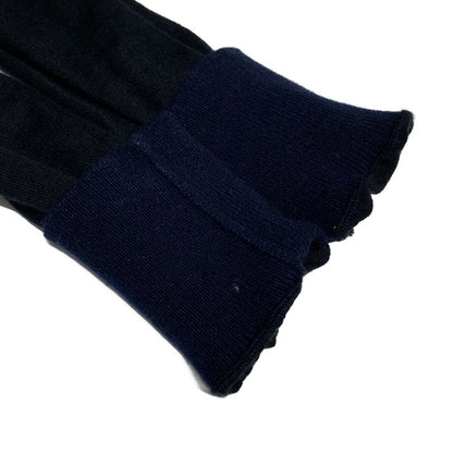 Chanel Cardigan Size 38 M Women - P42003 Black And Dark Navy Long Sleeves /