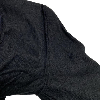 Chanel Cardigan Size 38 M Women - P42003 Black And Dark Navy Long Sleeves /