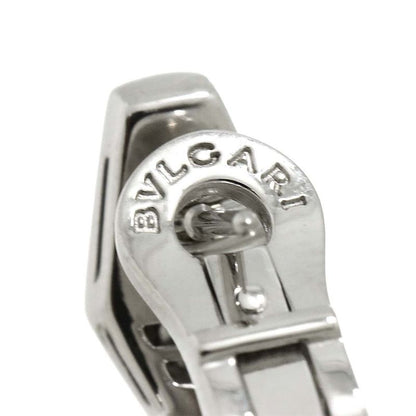 Bulgari Bvlgari Serpenti Viper Diamond Earrings 18K WG White Togo Old 750