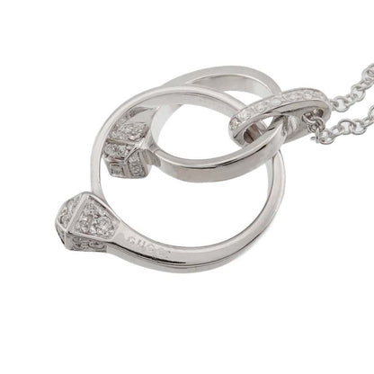 Gucci Diamond Necklace 45cm (1772in) 18K WG White Togo Old 750 Necklace 90298481