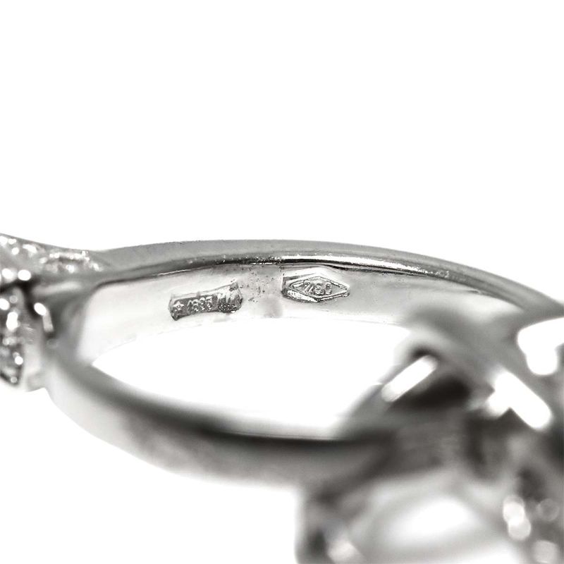 Gucci Diamond Necklace 45cm (1772in) 18K WG White Togo Old 750 Necklace 90298481