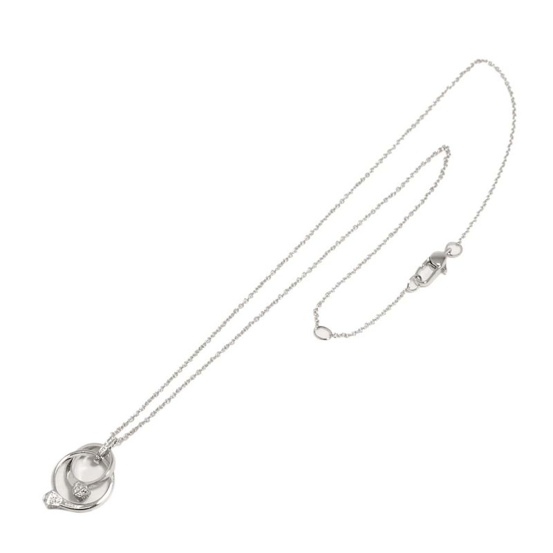 Gucci Diamond Necklace 45cm (1772in) 18K WG White Togo Old 750 Necklace 90298481