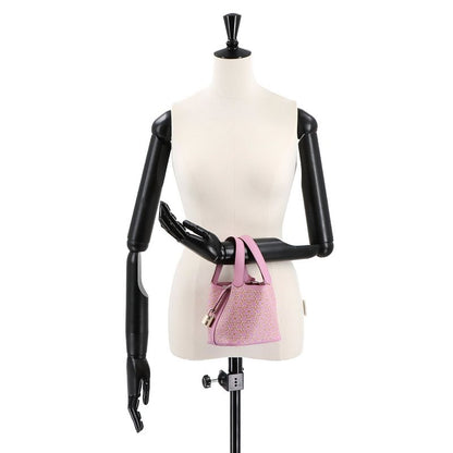 Exhibited Hermes Picotin Lock Micro Lucky Daisy Hand Bag Swift Mauve Sylvestre