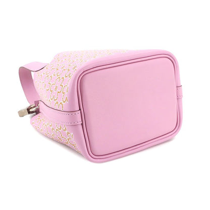 Exhibited Hermes Picotin Lock Micro Lucky Daisy Hand Bag Swift Mauve Sylvestre