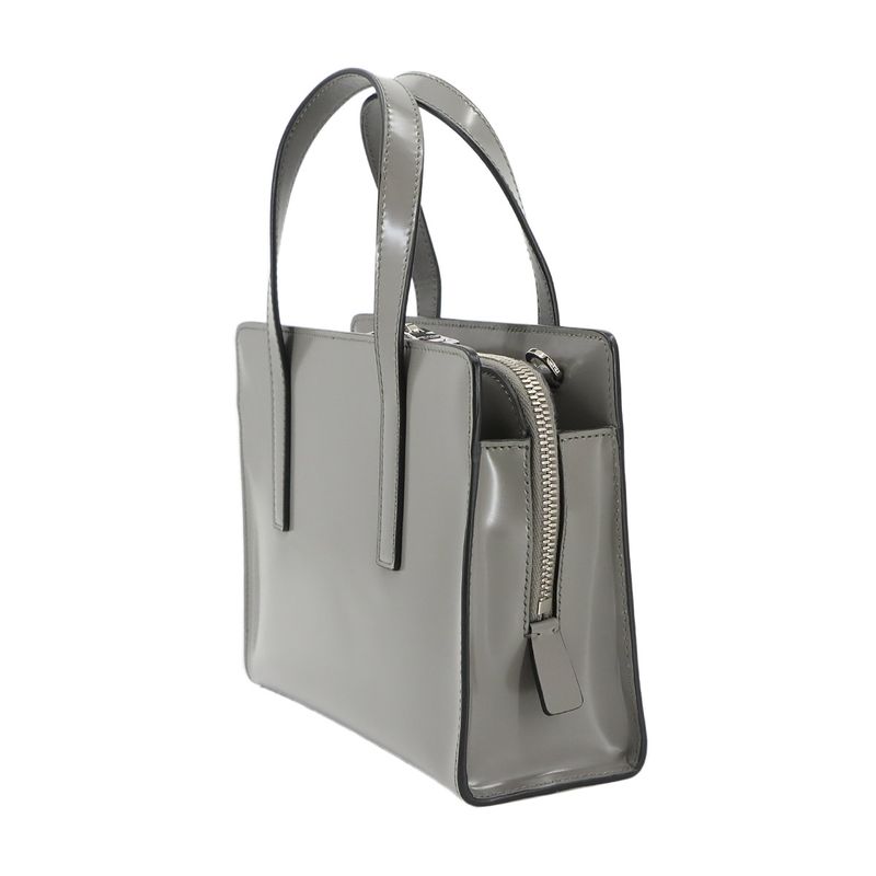 Exhibited Prada Re-edition 1995 2way Hand Shoulder Bag Leather Gray 1ba357