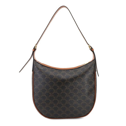 Exhibit Celine Triomphe Heloise Shoulder Bag Leather Tan 114712 Gold Hardware