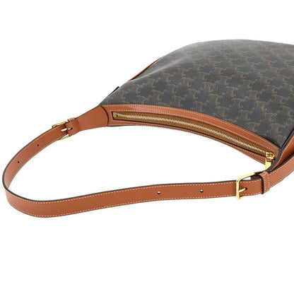 Exhibit Celine Triomphe Heloise Shoulder Bag Leather Tan 114712 Gold Hardware
