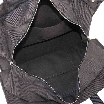 Exhibited Hermes Herline Tote TGM Bag Canvas Gray Silver Hardware Herline Tote
