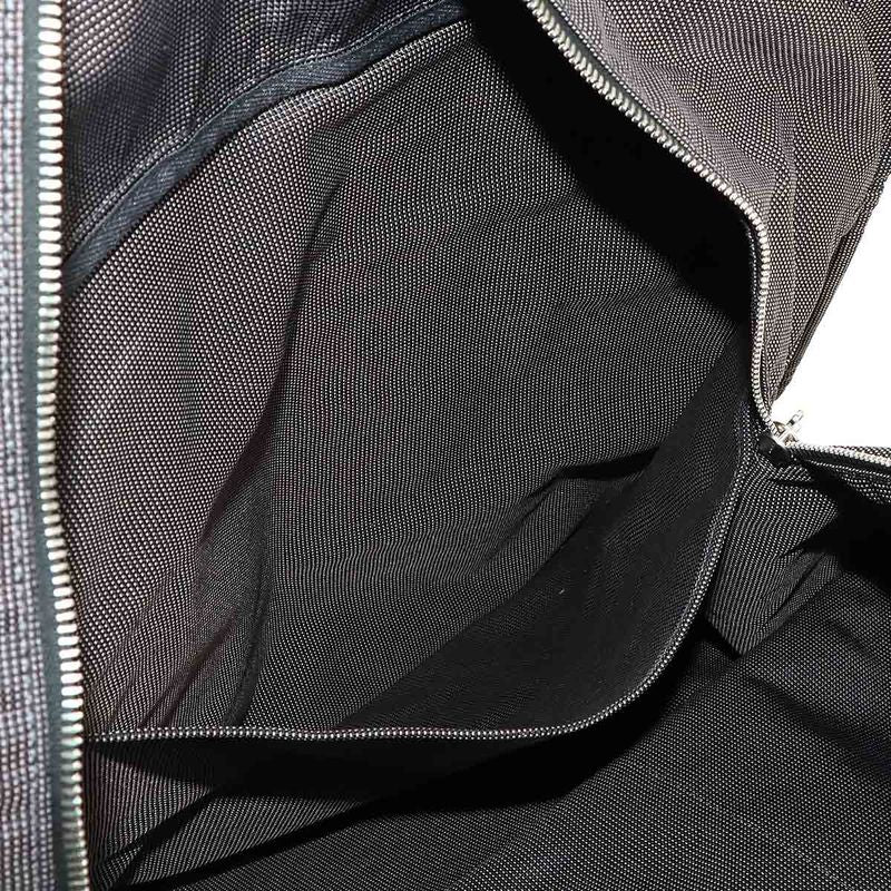 Exhibited Hermes Herline Tote TGM Bag Canvas Gray Silver Hardware Herline Tote