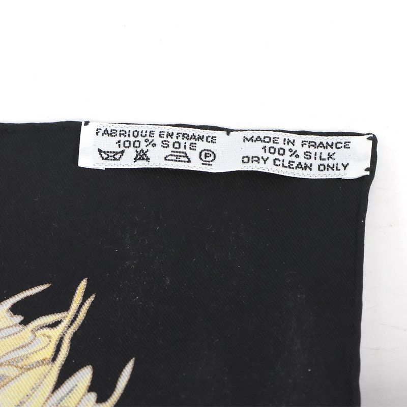 Exhibited Hermes Carr 90 Large Scarf Passiflores Passion Flower Silk 100%