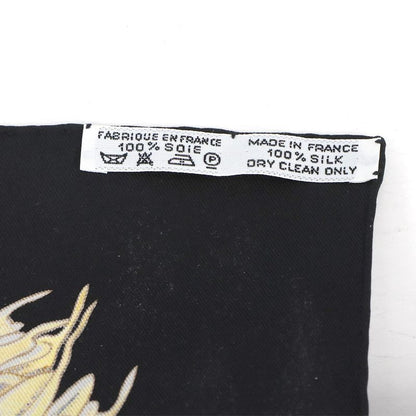 Exhibited Hermes Carr 90 Large Scarf Passiflores Passion Flower Silk 100%