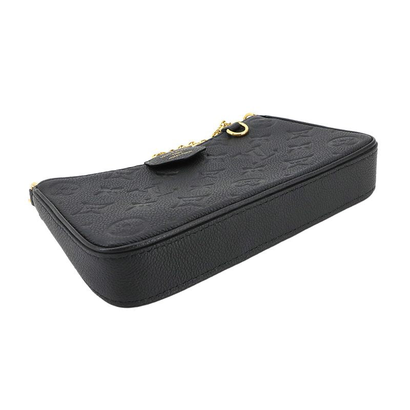 Louis Vuitton Monogram Empreinte Easy Pouch Shoulder Bag Leather Noir Black