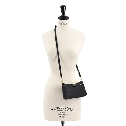 Louis Vuitton Monogram Empreinte Easy Pouch Shoulder Bag Leather Noir Black