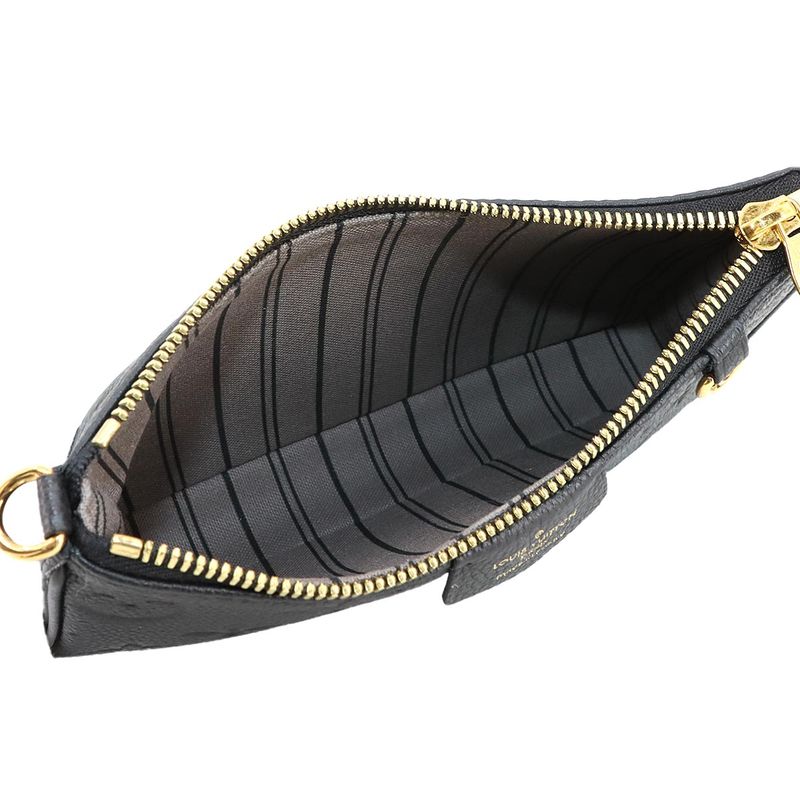 Louis Vuitton Monogram Empreinte Easy Pouch Shoulder Bag Leather Noir Black