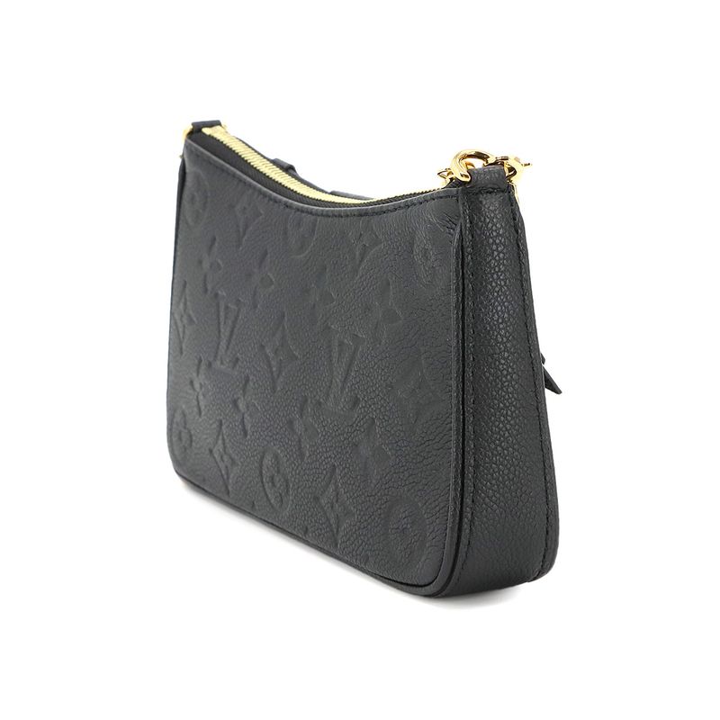 Louis Vuitton Monogram Empreinte Easy Pouch Shoulder Bag Leather Noir Black