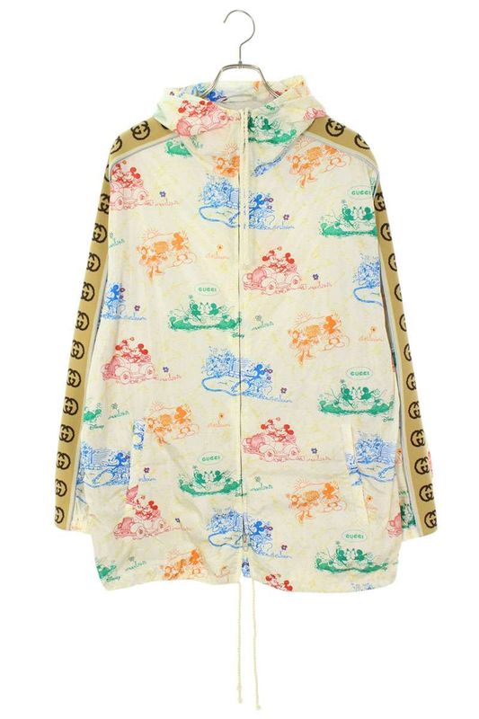 Gucci 604029 Zadkh Character Design GG Logo Zip Nylon Blouson Men 46