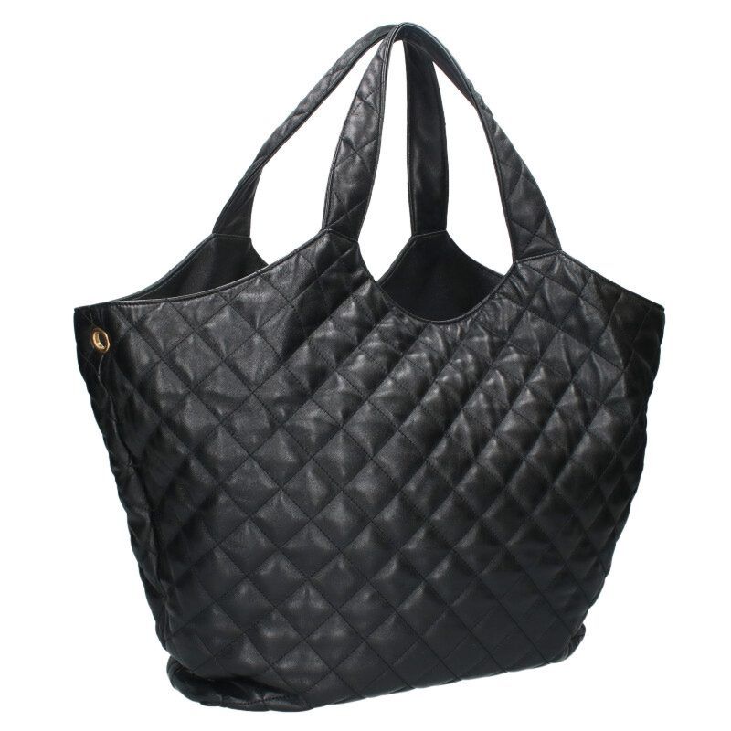 Saint Laurent Paris Icard Maxi Shopping Bag 698651 Cassandra Logo Leather