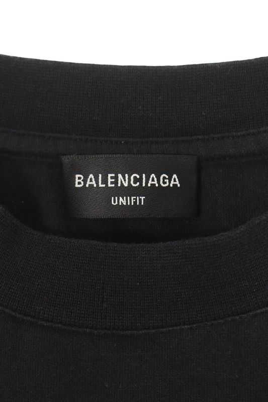 Balenciaga 22AW 704070 Tmvg4 Logo Tight Fit T-shirt Men M