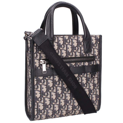 Dior North South Oblique Allover Shoulder Bag Men's