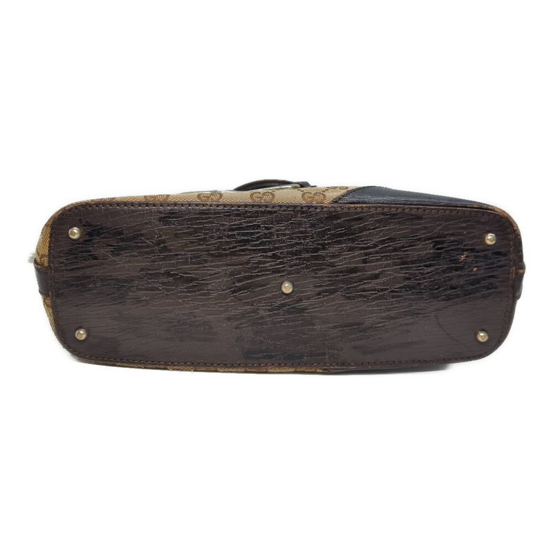 Gucci GG Canvas Horsebit Leather Handbag Mini Bag / 002404 / Beige / Next Day