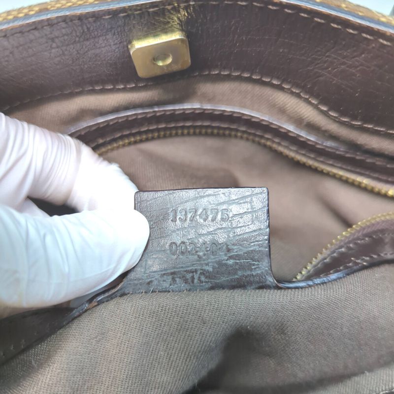 Gucci GG Canvas Horsebit Leather Handbag Mini Bag / 002404 / Beige / Next Day