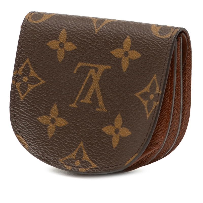 Louis Vuitton Monogram Porte M61970 Brown PVC Leather Women's Louis Vuitton