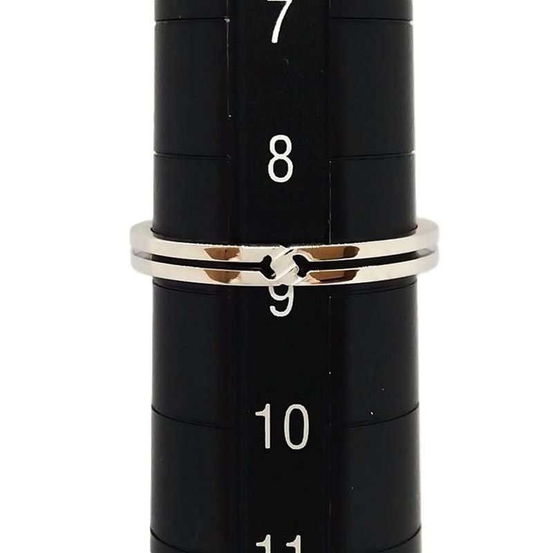 Gucci Knot Ring Approx 9 18K White Gold 20g